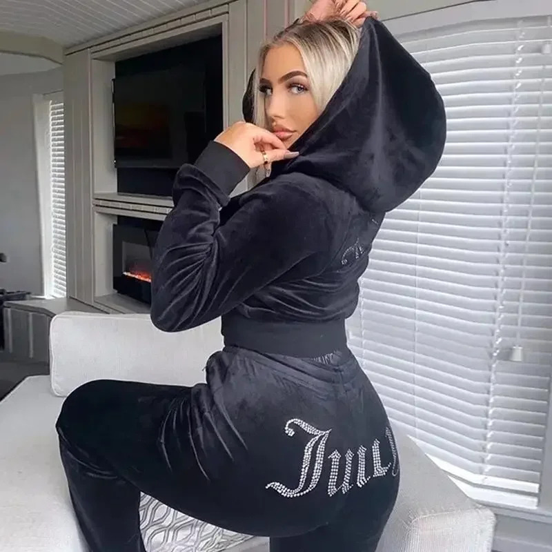 Velvet Blazer Women - 2025 New Winter Juicy Coutoure Tracksuit