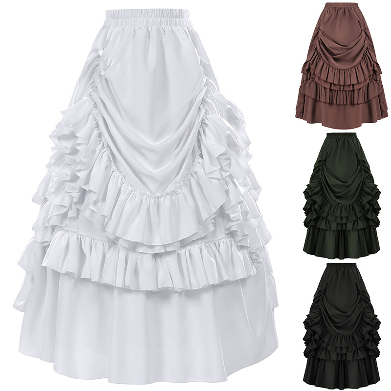 Women'S Fashion Victorian Era - Retro Gothic Style Short Skirt for