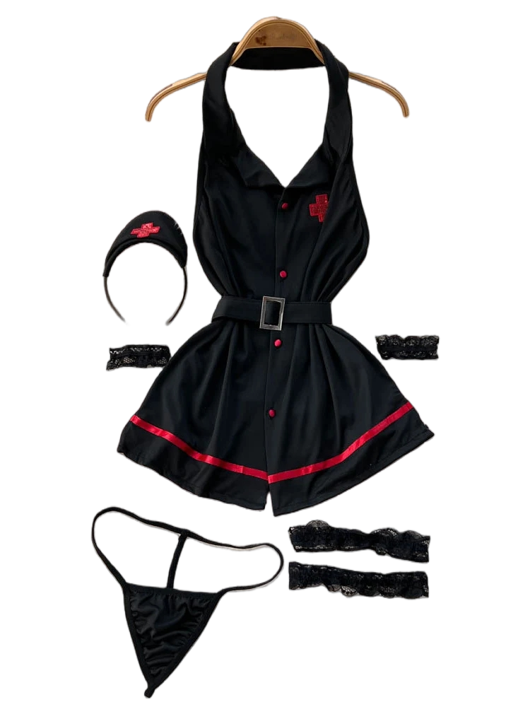 Women'S Fashion Line - Erotic Fashion Sexy Halter Lingerie Dress