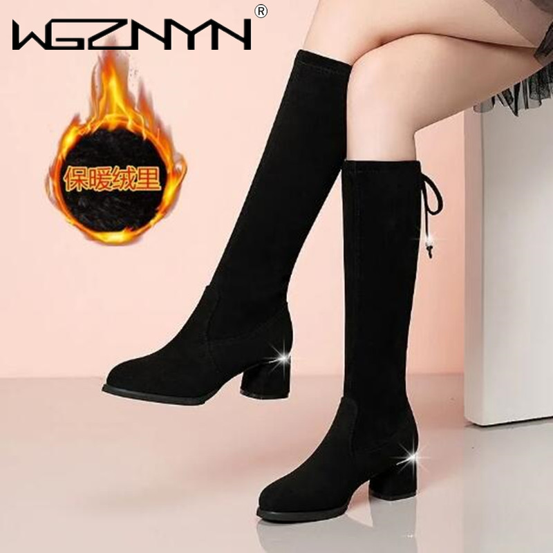 Women'S Fashion Boots 2025 - Women Autumn Winter Black Knee Boots