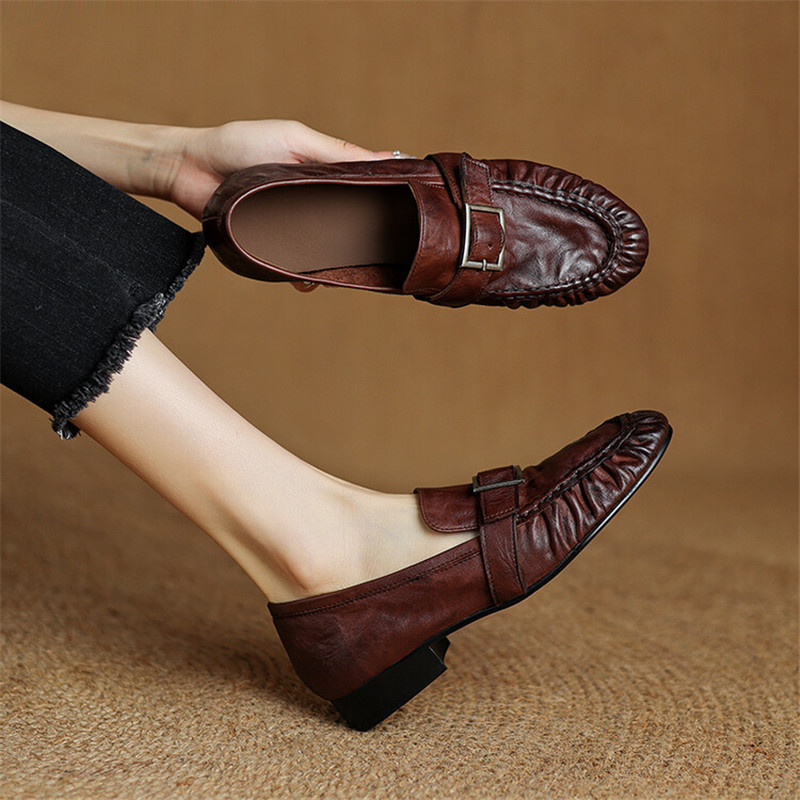 Women Fashion Store - New Autumn Genuine Leather Women Pumps
