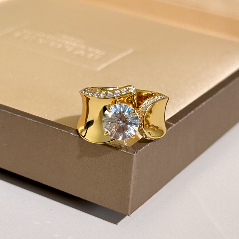 Women'S Fashion London - Bellux 925 Silver Gold Plated Single