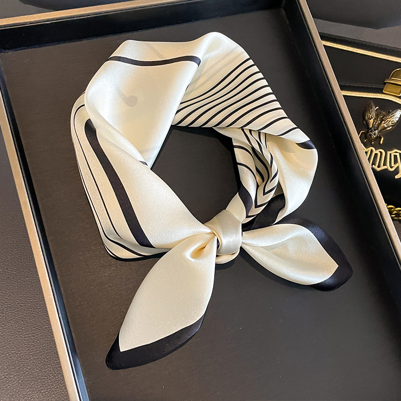Women Fashion Necktie - Design Shawl 100% Real Silk Square