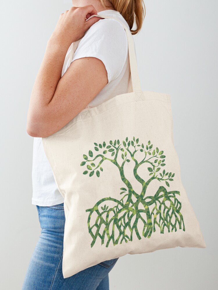 Women Fashion Vector - Vector Mangrove Tree Silhouette - Green