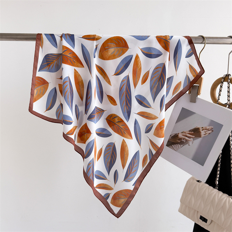 Women Fashion Necktie - Luxury Brand Print 70cm Square Scarves