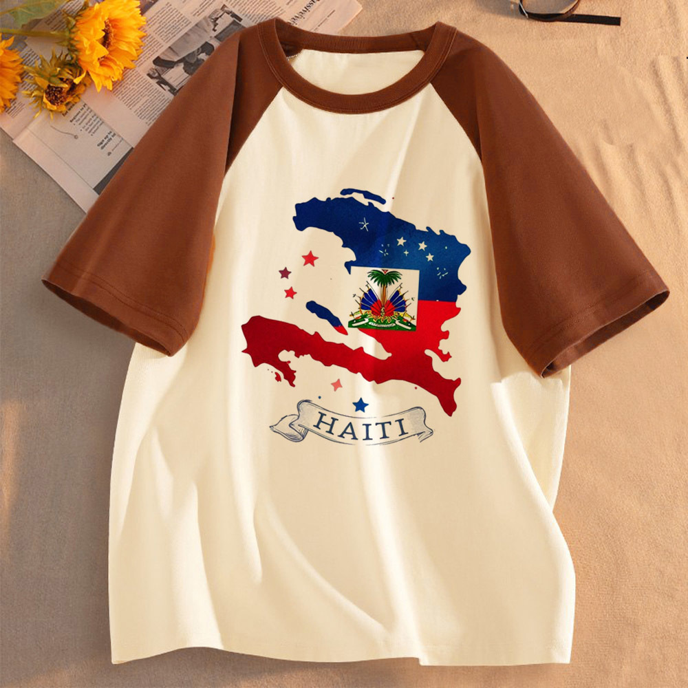 Haiti t-shirt women gothic 80s - đánh giá và giá Women Fashion 80S