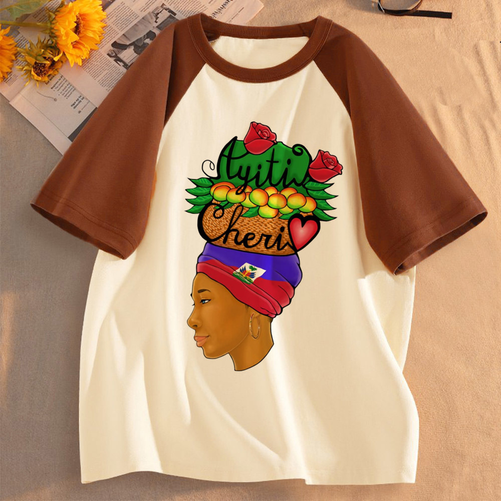 Haiti t-shirt women gothic 80s - đánh giá và giá Women Fashion 80S