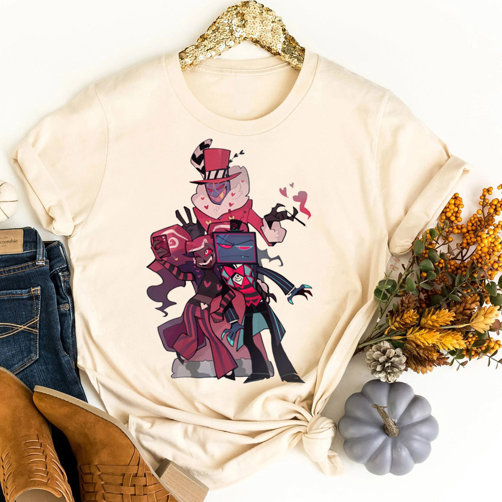 Hazbin Hotel t-shirt shoujo ko - đánh giá và giá Women Fashion 80S