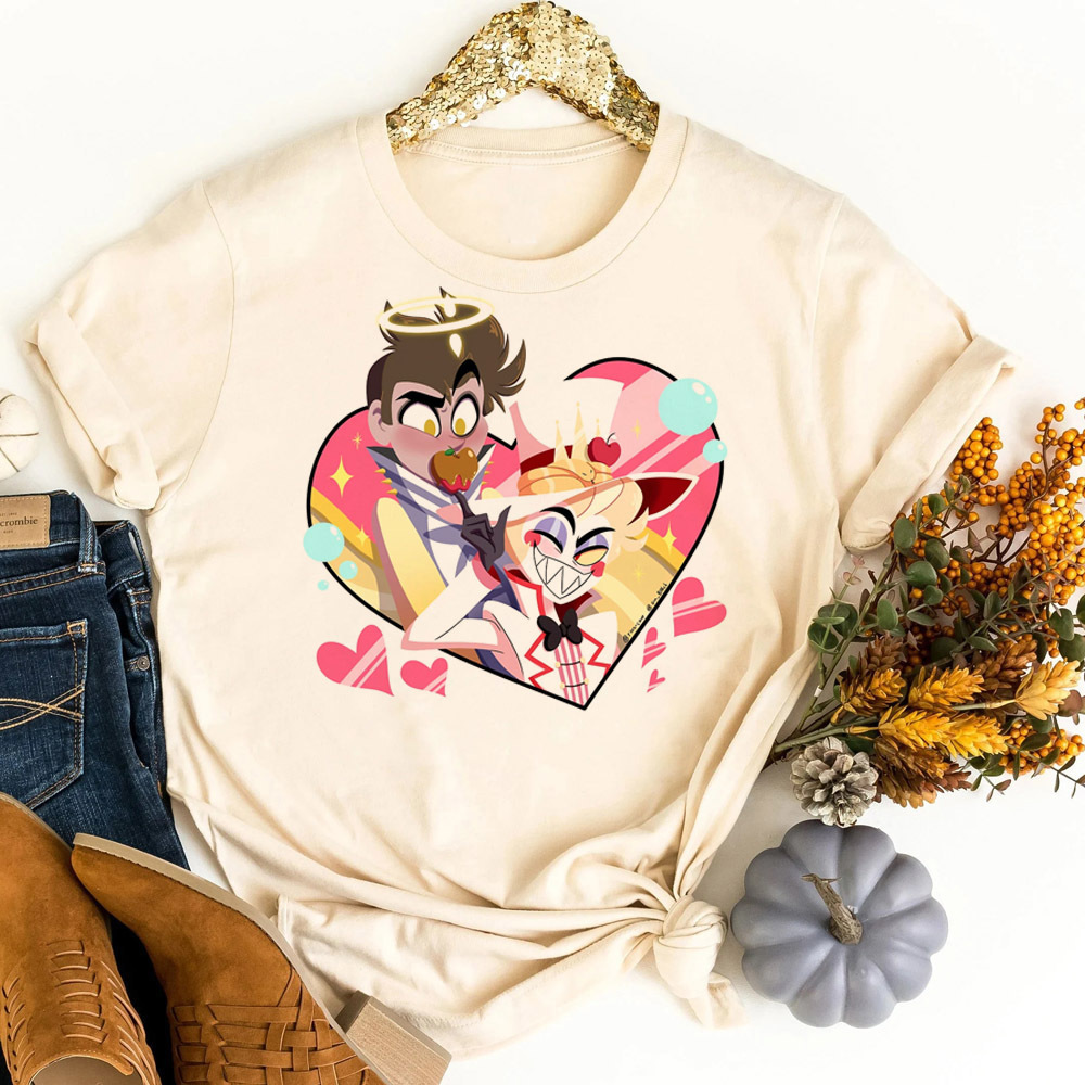 Hazbin Hotel t-shirt shoujo ko - đánh giá và giá Women Fashion 80S