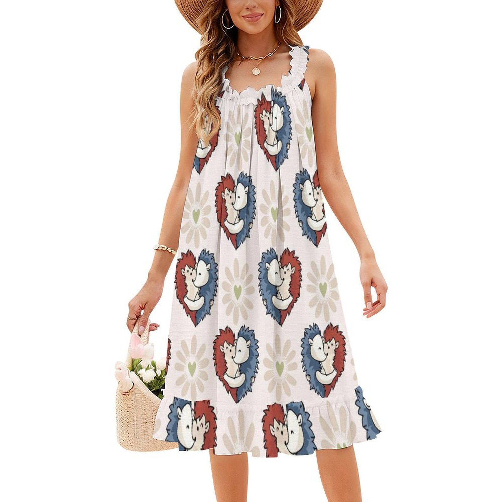 Vector Cute Hedgehog Hug Heart - đánh giá và giá Women Fashion Vector