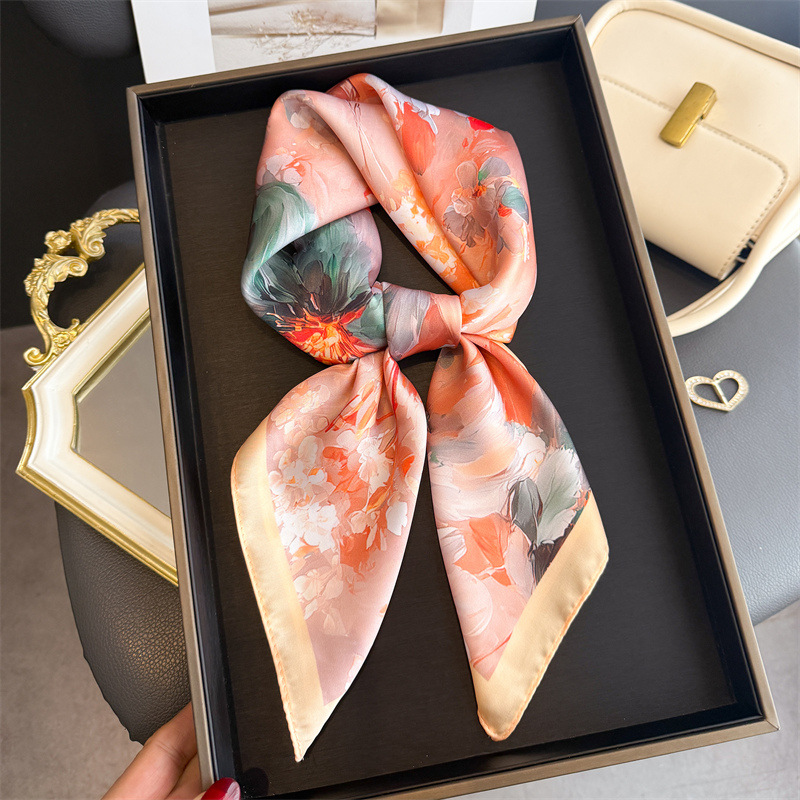 2026 New Floral Print Silk Squ - đánh giá và giá Women Fashion Necktie