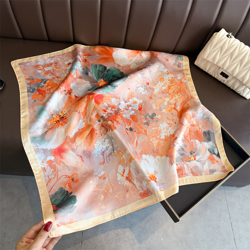 2026 New Floral Print Silk Squ - đánh giá và giá Women Fashion Necktie