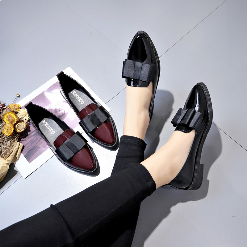 Black/ Wine Red Patent Leather - đánh giá và giá Women'S Fashion Line