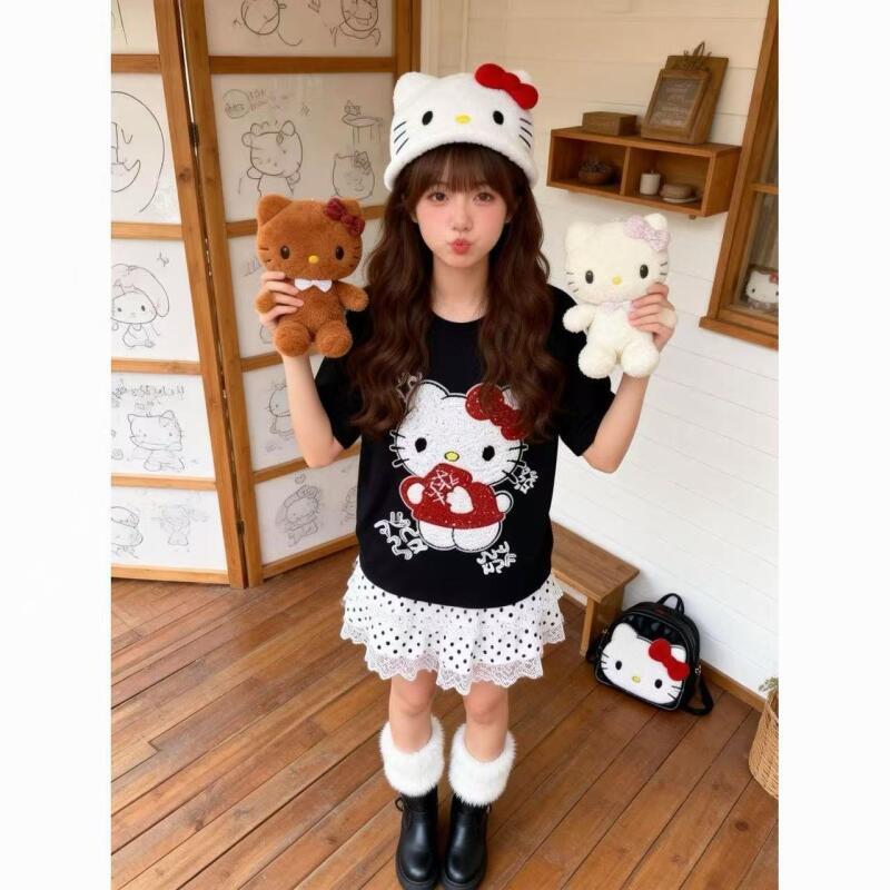Cute Short-Sleeved Hello Kitty - đánh giá và giá Trend Women Fashion