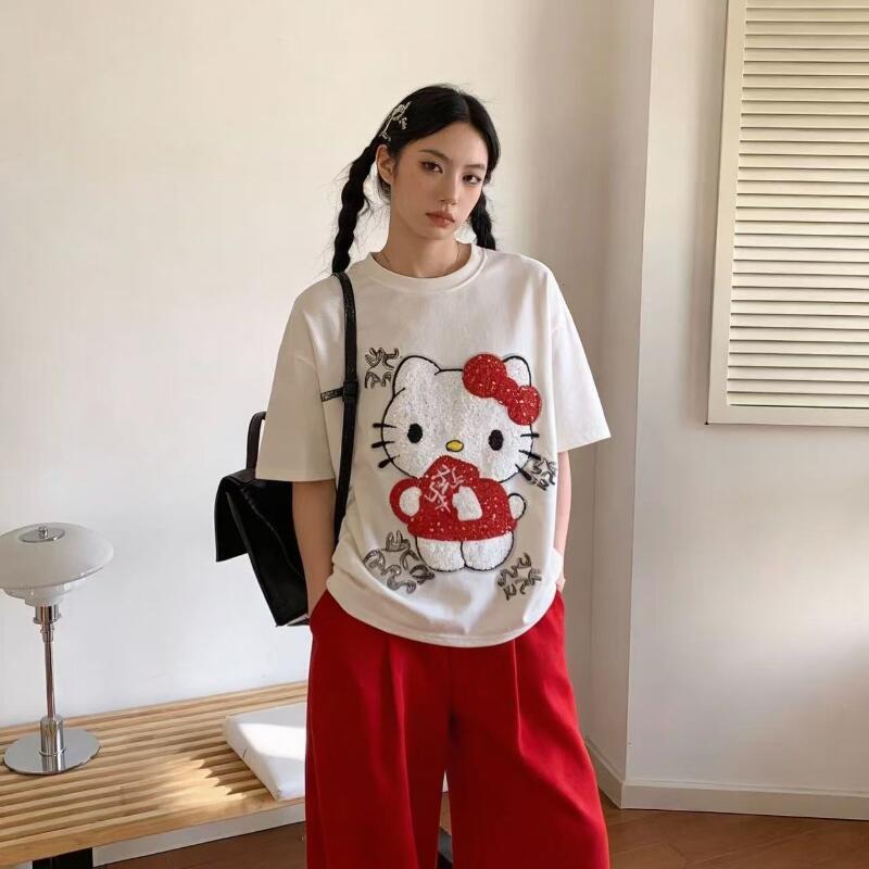 Cute Short-Sleeved Hello Kitty - đánh giá và giá Trend Women Fashion