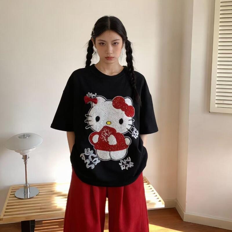Cute Short-Sleeved Hello Kitty - đánh giá và giá Trend Women Fashion