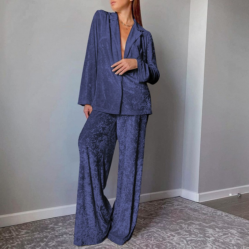 Women's 2-piece Sets Crushed V - đánh giá và giá Velvet Blazer Women