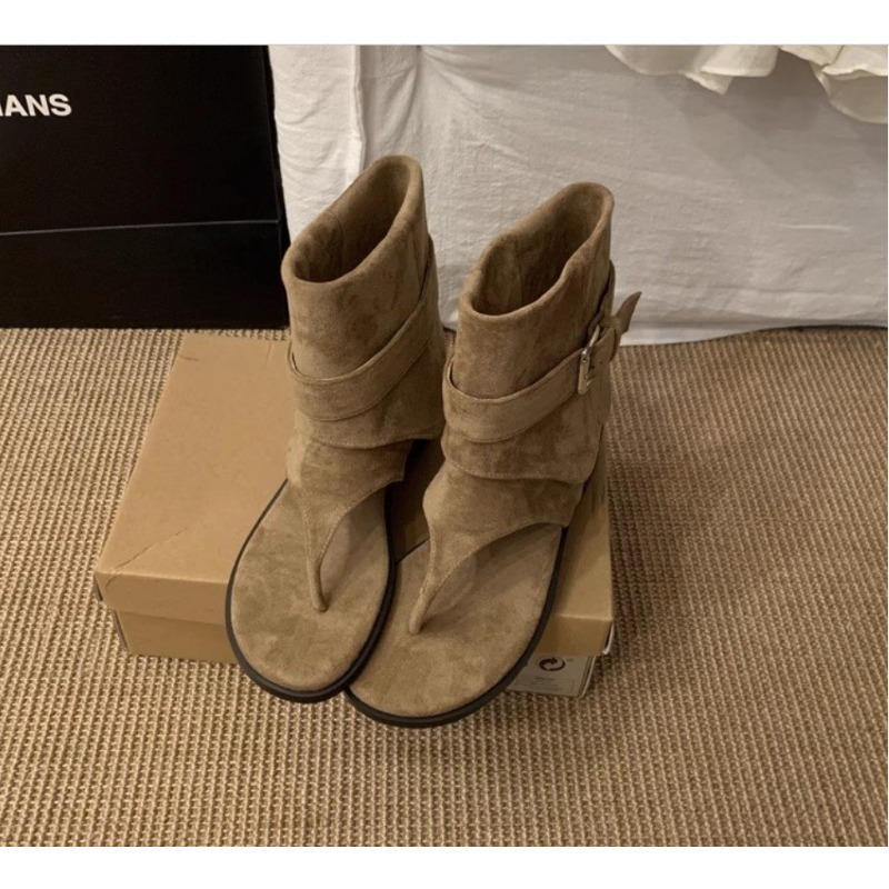 2025Spring Clip Toe Flats Sand - đánh giá và giá Women'S Fashion Trousers