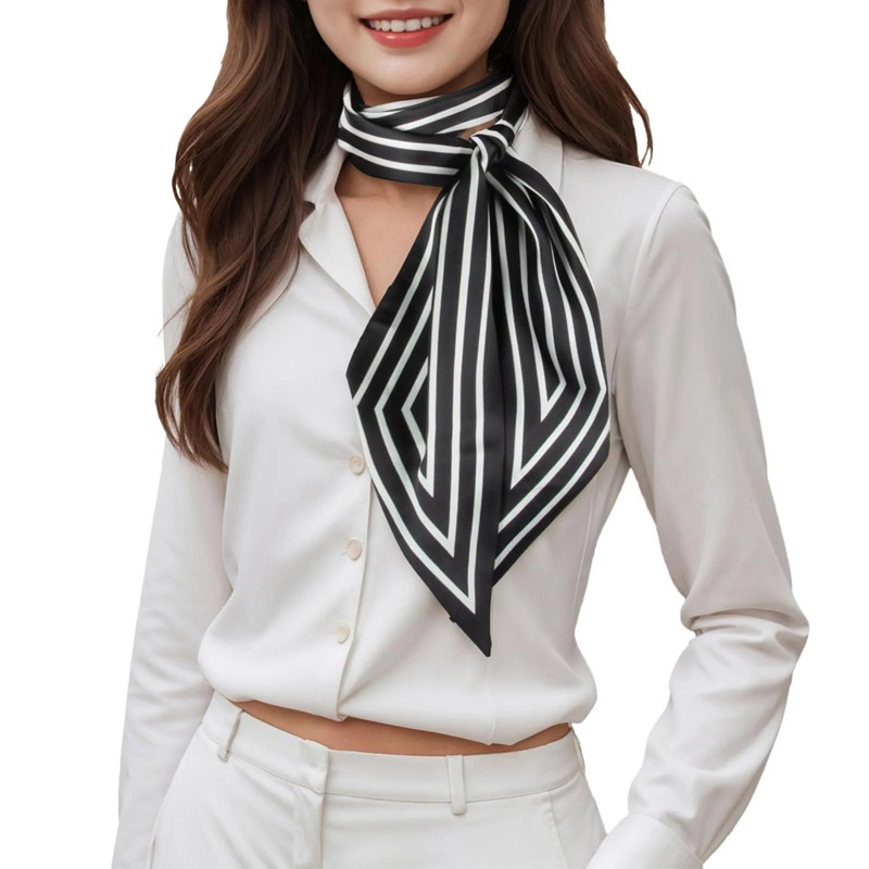 Fashion Stripes Hair Ribbon Sc - đánh giá và giá Women Fashion Necktie