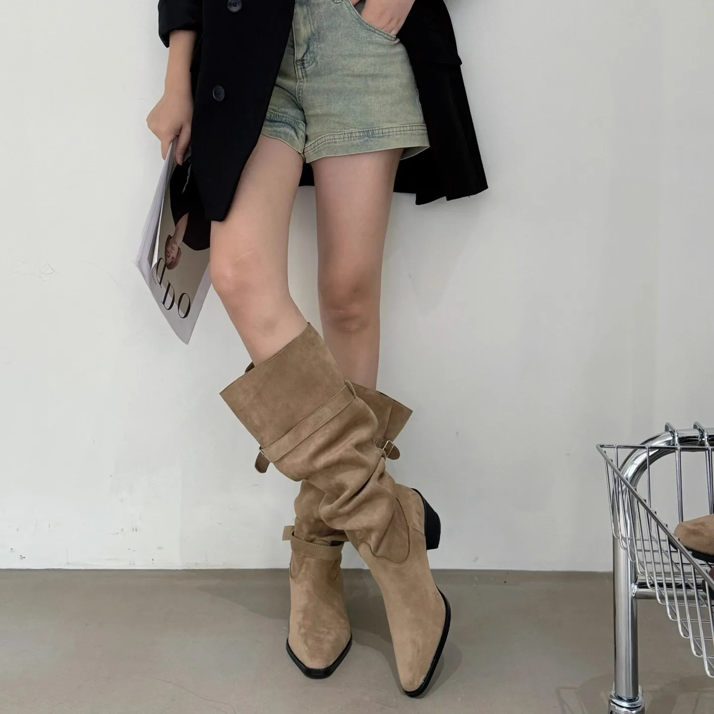 Vintage Suede Women Trouser Le - đánh giá và giá Women'S Fashion Trousers