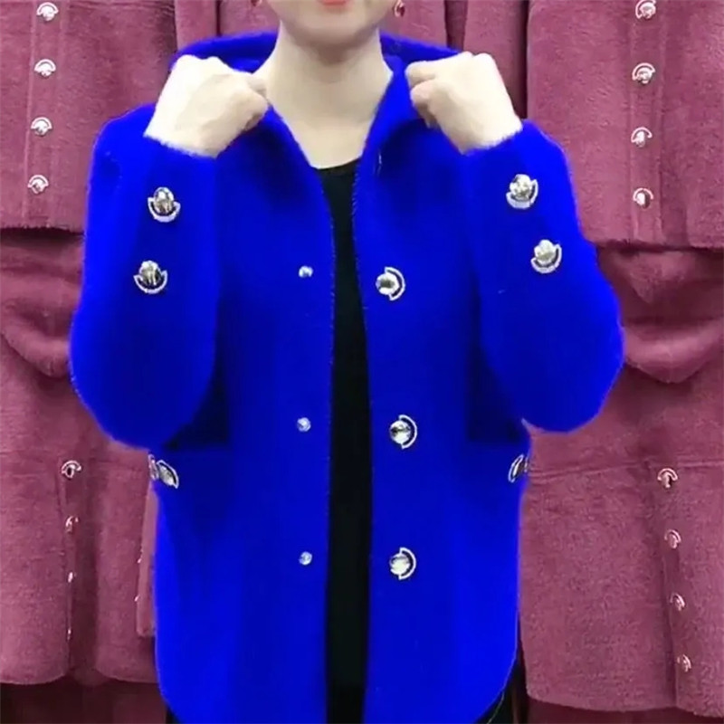 NEW Middle Aged Elderly Mother - đánh giá và giá Velvet Blazer Women