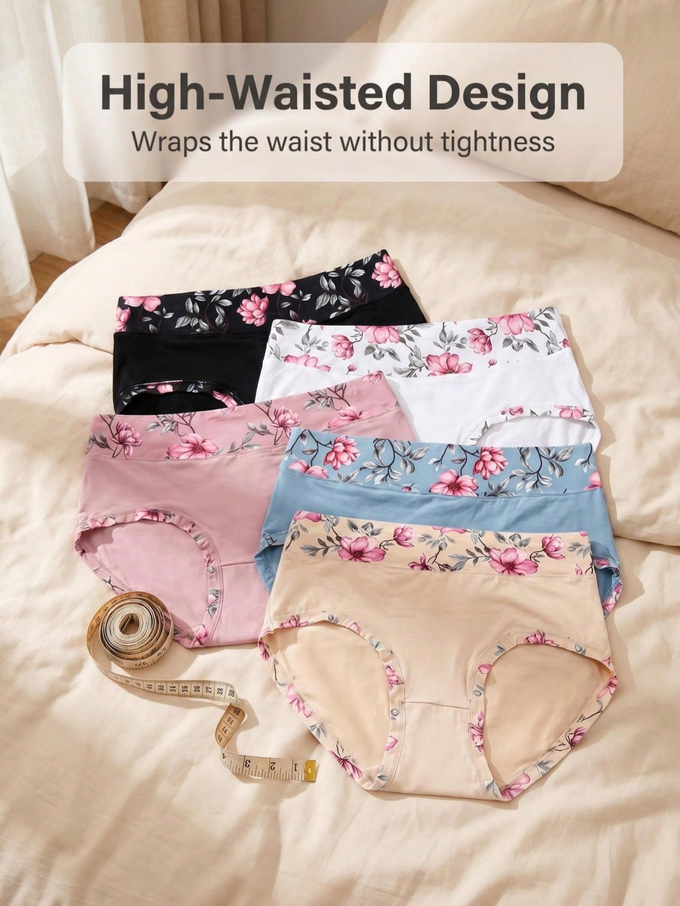 5PCS Plus Size Women's Flower  - đánh giá và giá Trend Women Fashion