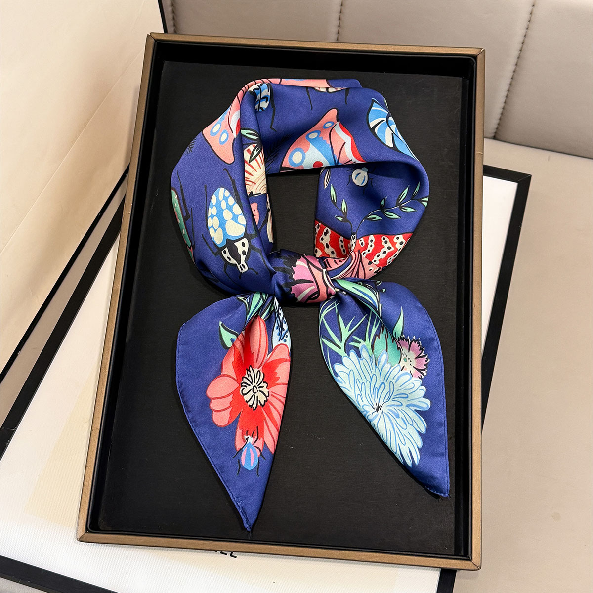2026 New Butterfly Print Silk  - đánh giá và giá Women Fashion Necktie