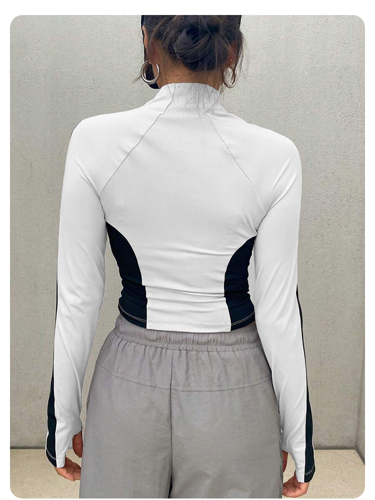 Yoga Clothes Stand Up Collar J - đánh giá và giá Trend Women Fashion