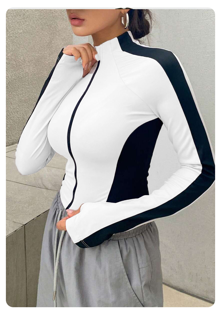 Yoga Clothes Stand Up Collar J - đánh giá và giá Trend Women Fashion