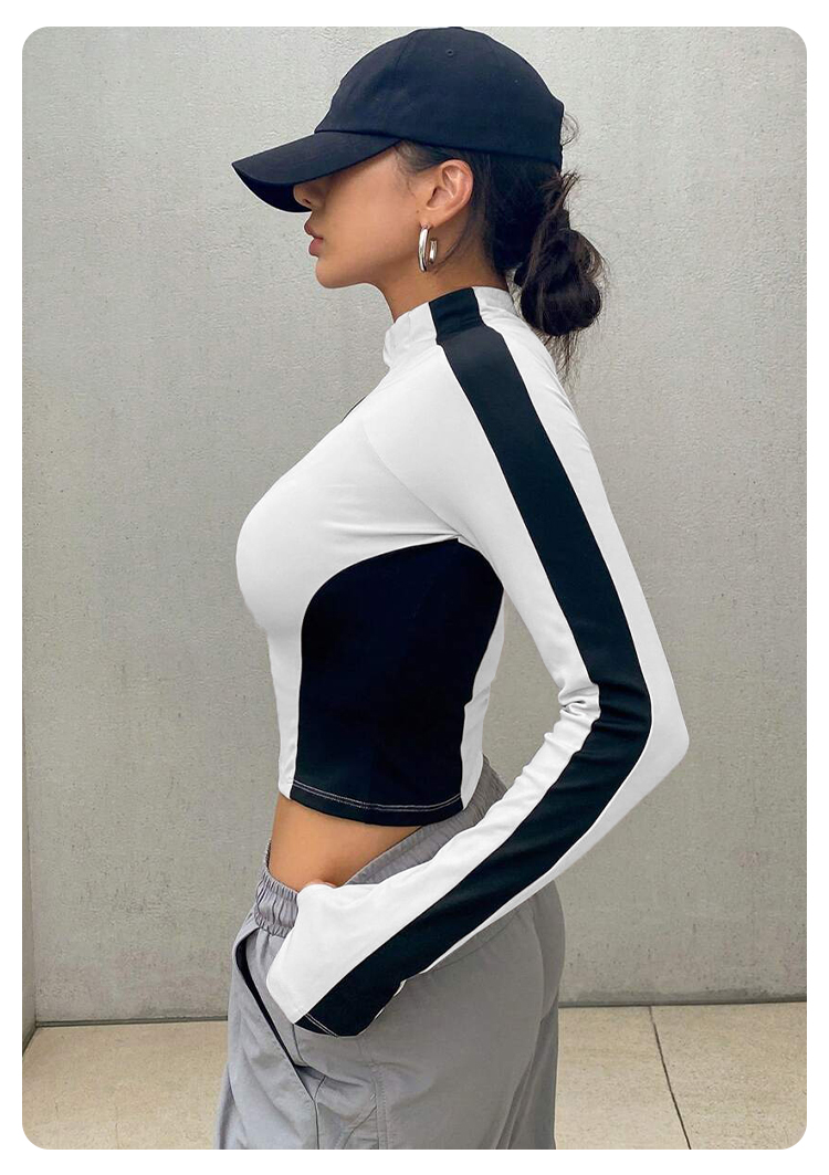 Yoga Clothes Stand Up Collar J - đánh giá và giá Trend Women Fashion