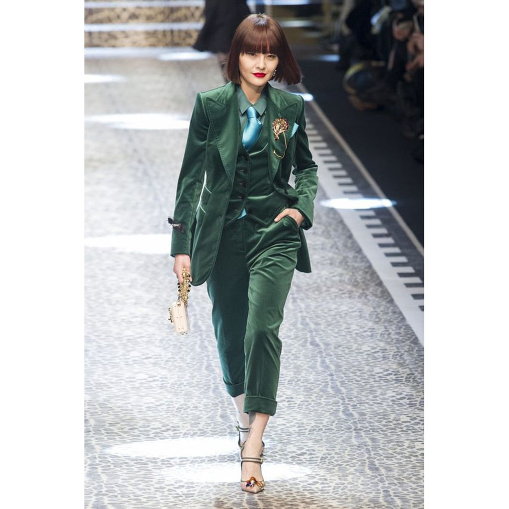 Luxury Green Velvet Winter Clo - đánh giá và giá Velvet Blazer Women