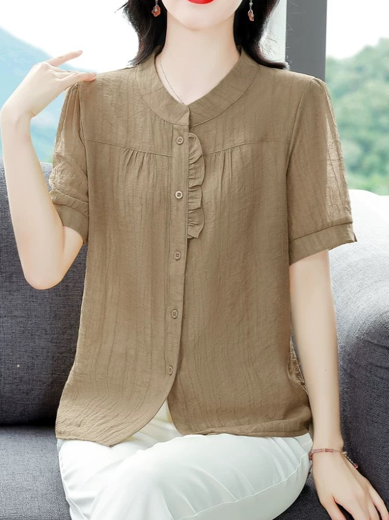 Fashionable Ice Silk Pleated C - đánh giá và giá Women Fashion Over 40