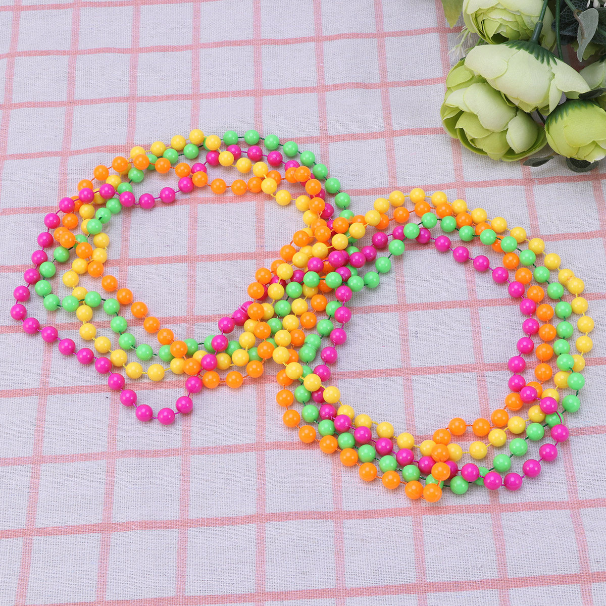 4Pcs Plastic Bead Necklace Wom - đánh giá và giá Women'S Fashion From The 70S