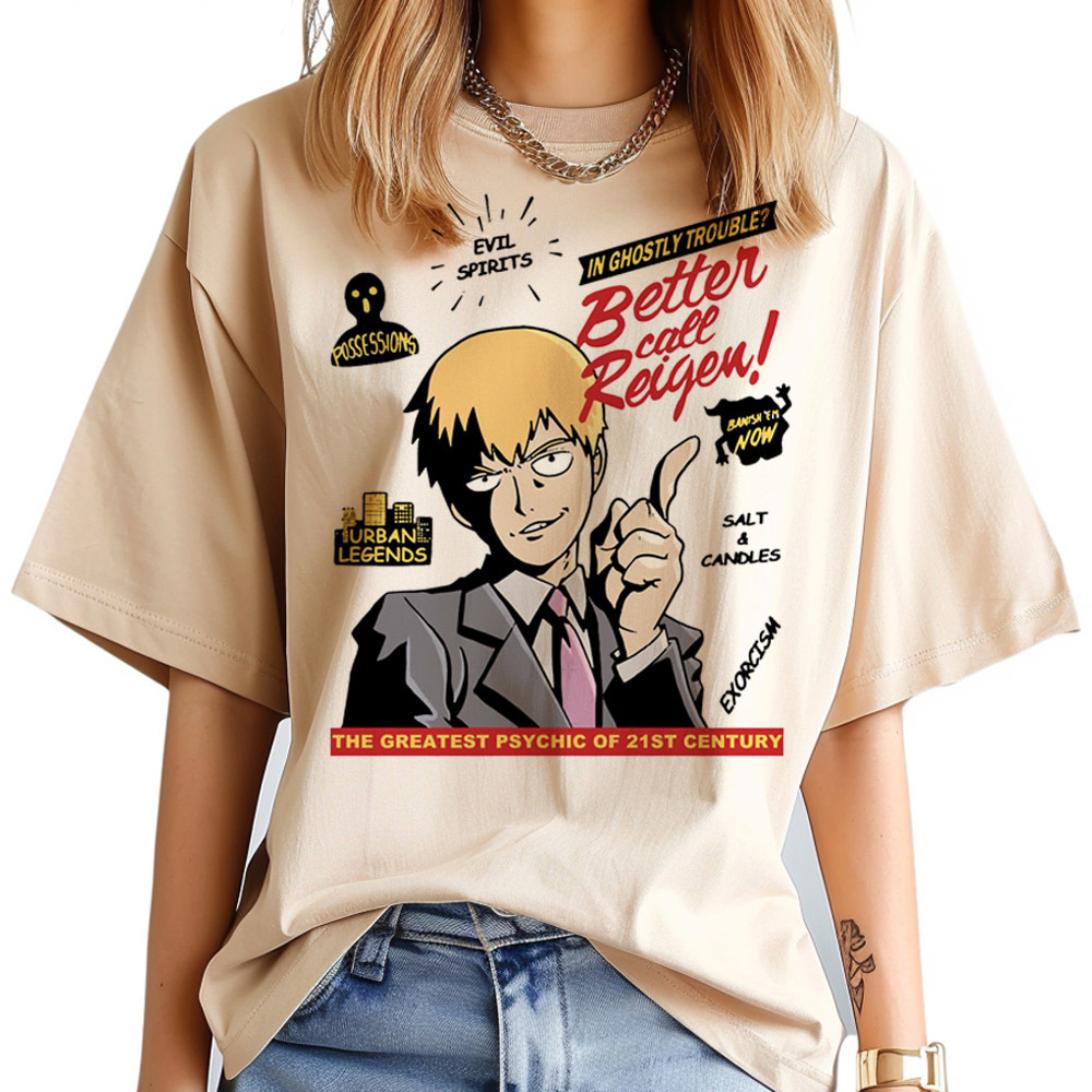 Mob Psycho 100 tshirt women Ps - đánh giá và giá Women Fashion 80S