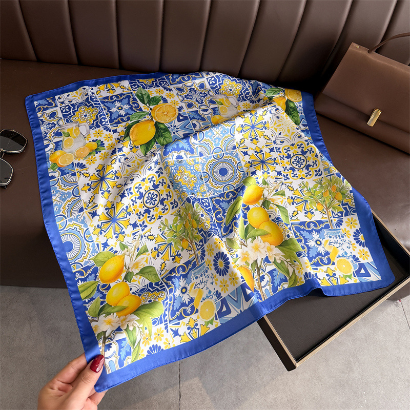 2026 New Fruit Print Silk Squa - đánh giá và giá Women Fashion Necktie