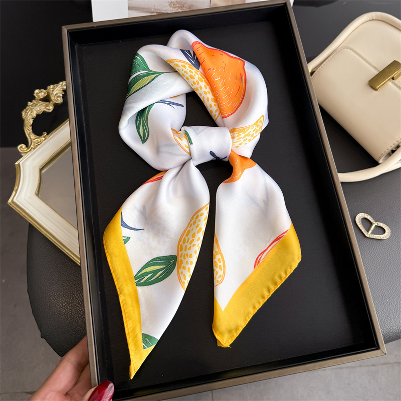 2026 New Fruit Print Silk Squa - đánh giá và giá Women Fashion Necktie