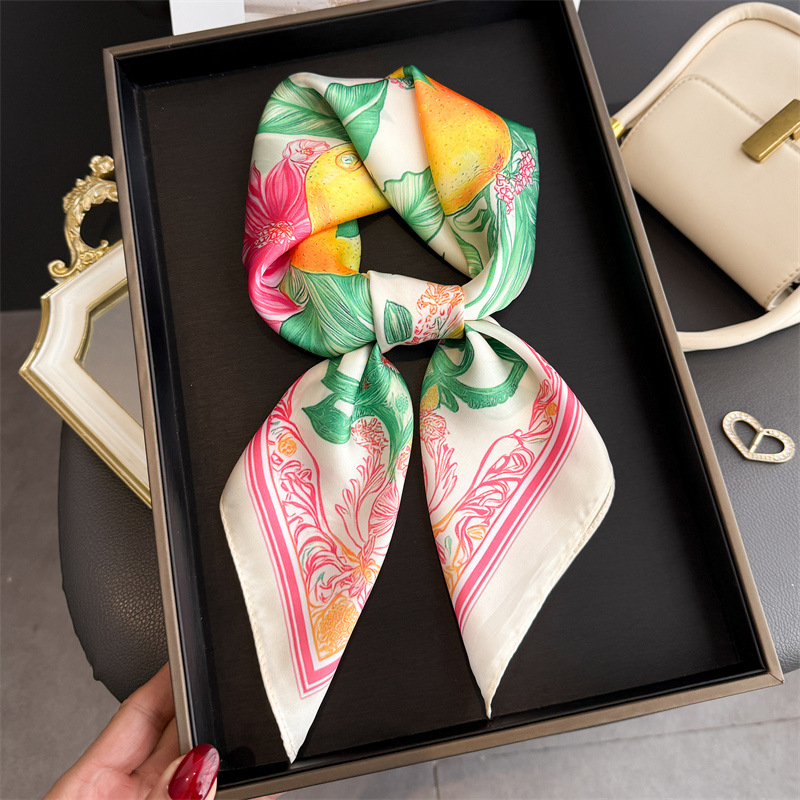 2026 New Fruit Print Silk Squa - đánh giá và giá Women Fashion Necktie