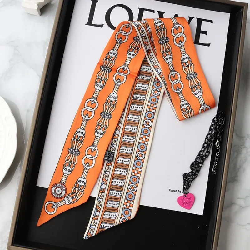 Fashion Skinny Silk Scarf for  - đánh giá và giá Women Fashion Necktie