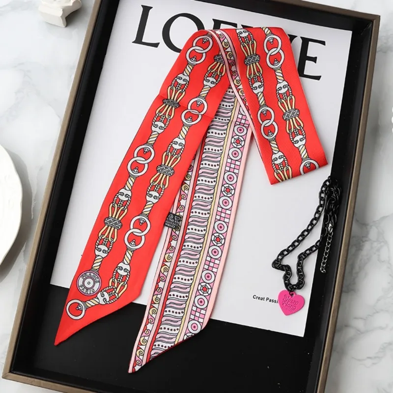 Fashion Skinny Silk Scarf for  - đánh giá và giá Women Fashion Necktie