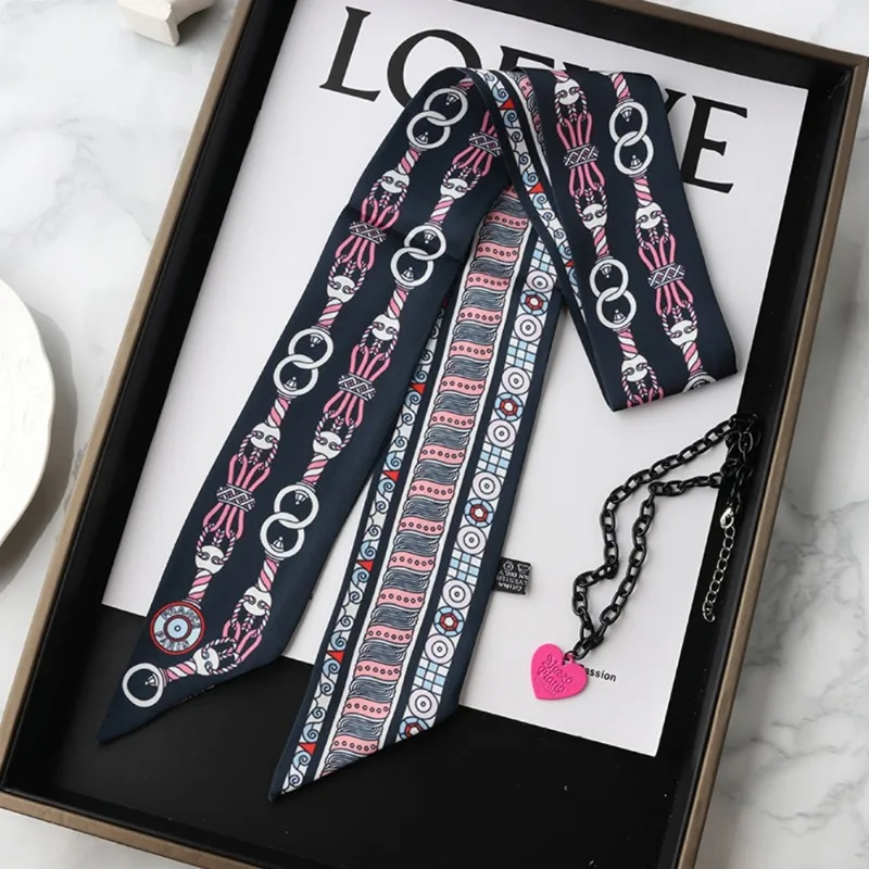 Fashion Skinny Silk Scarf for  - đánh giá và giá Women Fashion Necktie