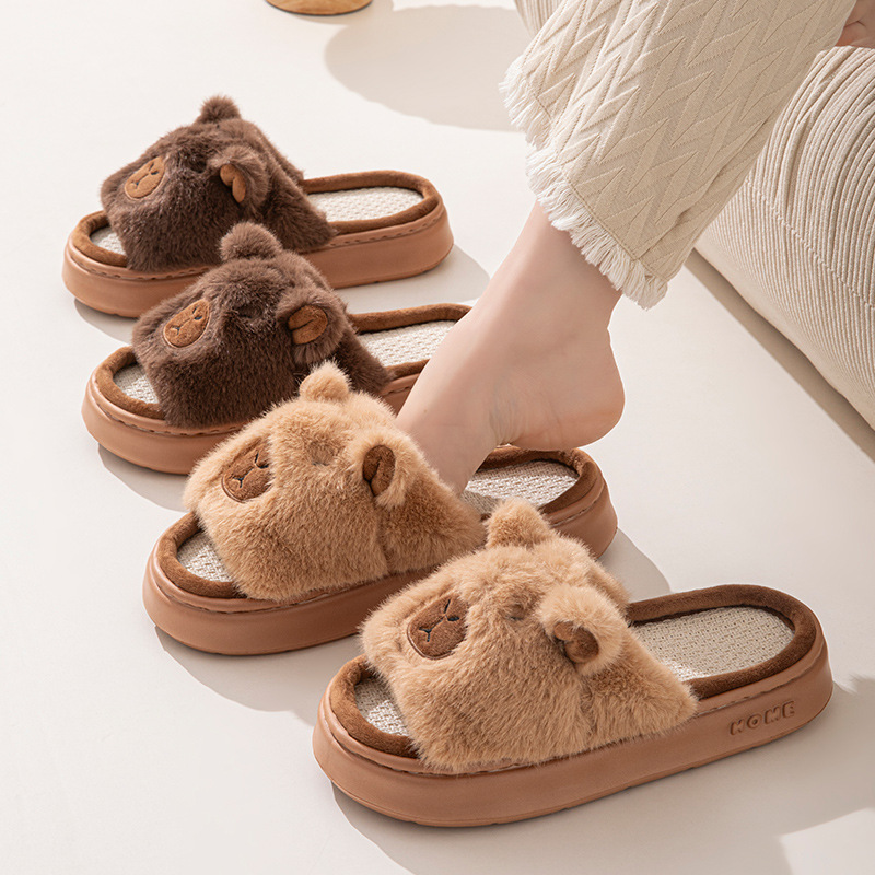 Hemp Cartoon Women's Slippers  - đánh giá và giá Women Fashion Store