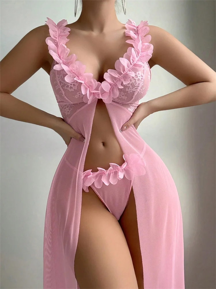 Pink Floral Sexy Nighties Wome - đánh giá và giá Women'S Fashion Line