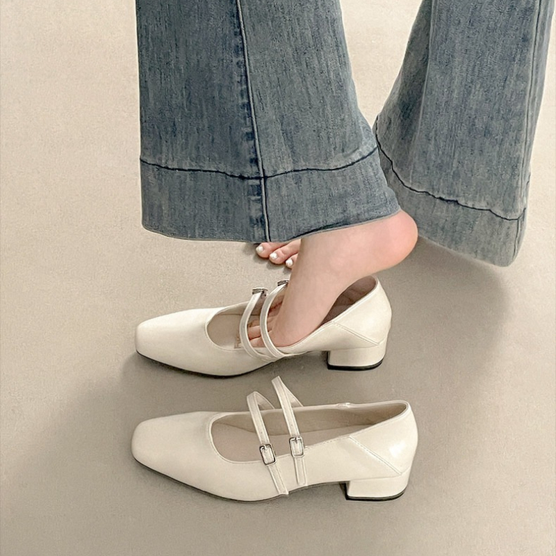 Square Toe Low Heel Women Silv - đánh giá và giá Women Fashion Store