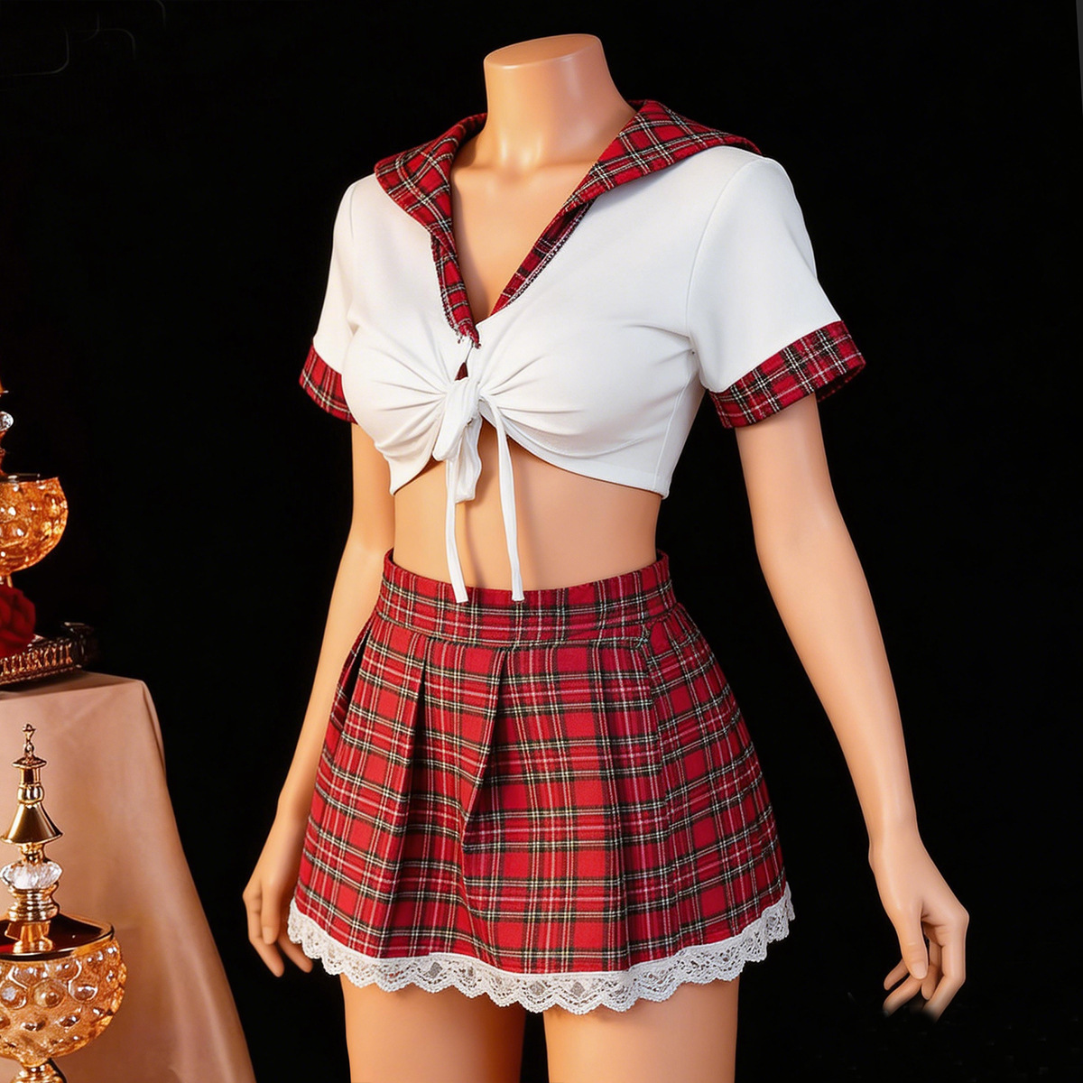 Red Sexy Lingerie Woman Porno  - đánh giá và giá Women'S Fashion Line