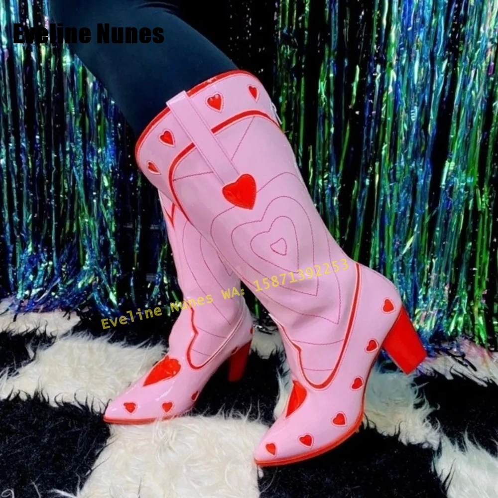 Pink Heart Space Cowgirl Boots - đánh giá và giá Women'S Fashion Boots 2025