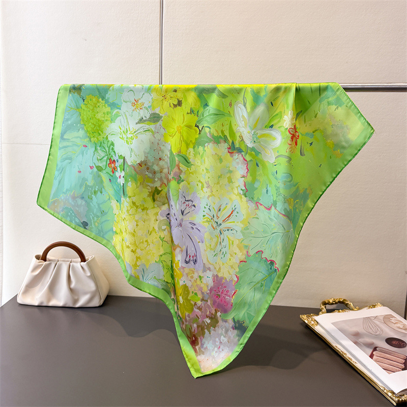 70*70cm Square Silk Scarf for  - đánh giá và giá Women Fashion Necktie