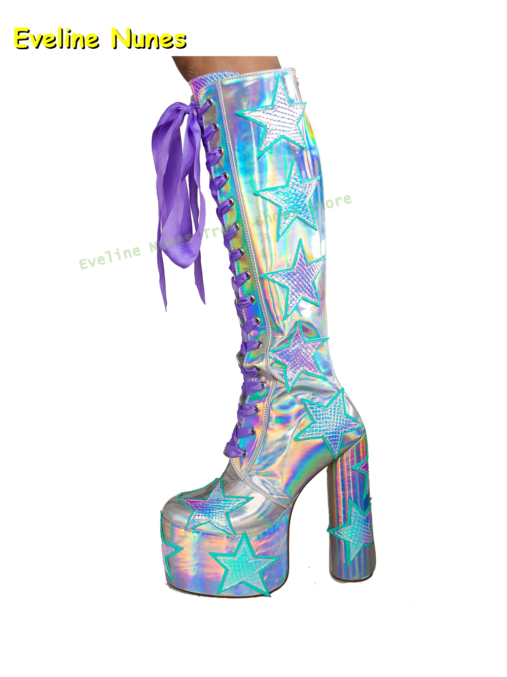 Star Print Multi Color Platfor - đánh giá và giá Women'S Fashion Boots 2025