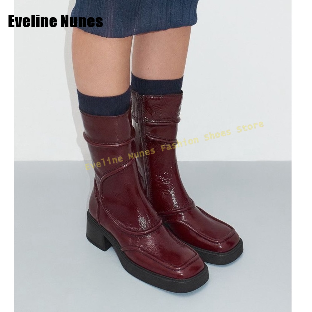 Dark Blue Square Toe Fashion B - đánh giá và giá Women'S Fashion Boots 2025