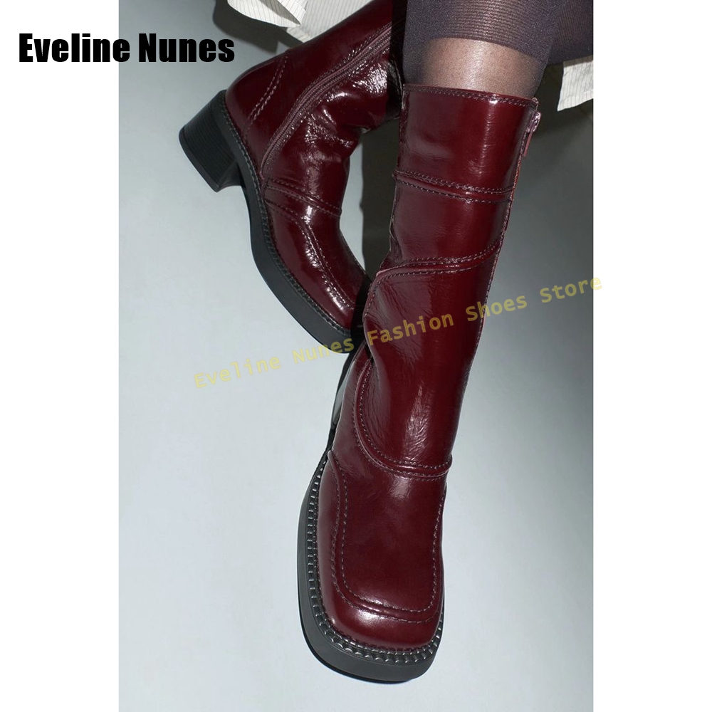Dark Blue Square Toe Fashion B - đánh giá và giá Women'S Fashion Boots 2025