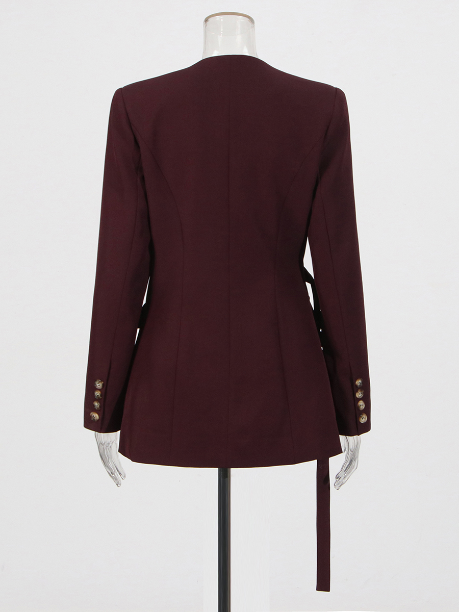 TWOTWINSTYLE Solid Asymmetrica - đánh giá và giá Velvet Blazer Women
